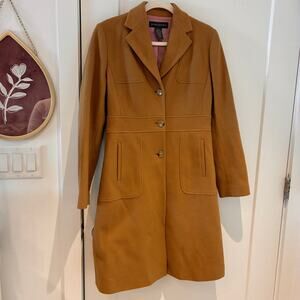 Banana Republic Camel Wool and Cashmere Coat Sz Small